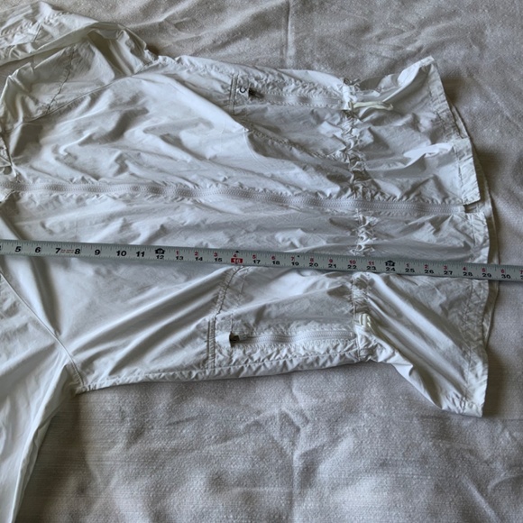 GapFit White Lightweight Outdoor Wind Rain Hooded Jacket size L - Picture 4 of 11